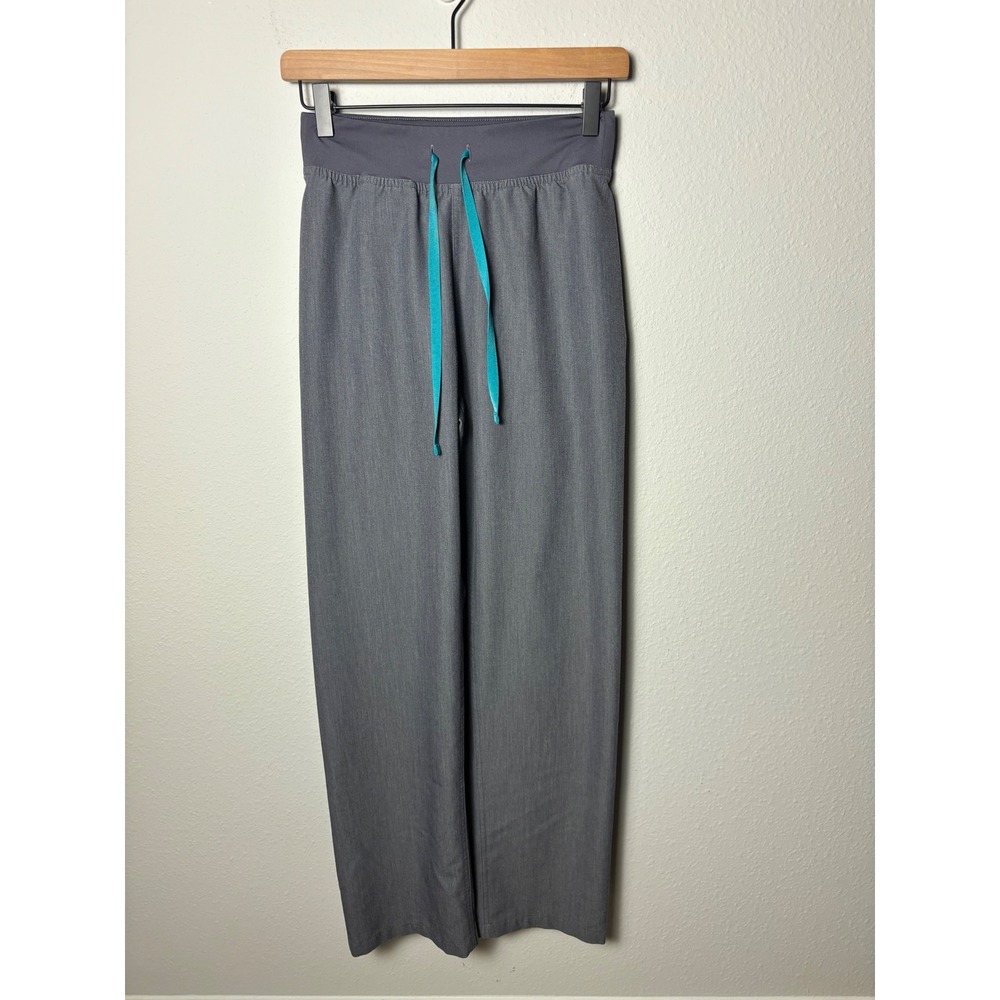 Figs Livingston High-Rise Straight-Leg Scrub Pant Graphite Gray XS 30 Inseam
